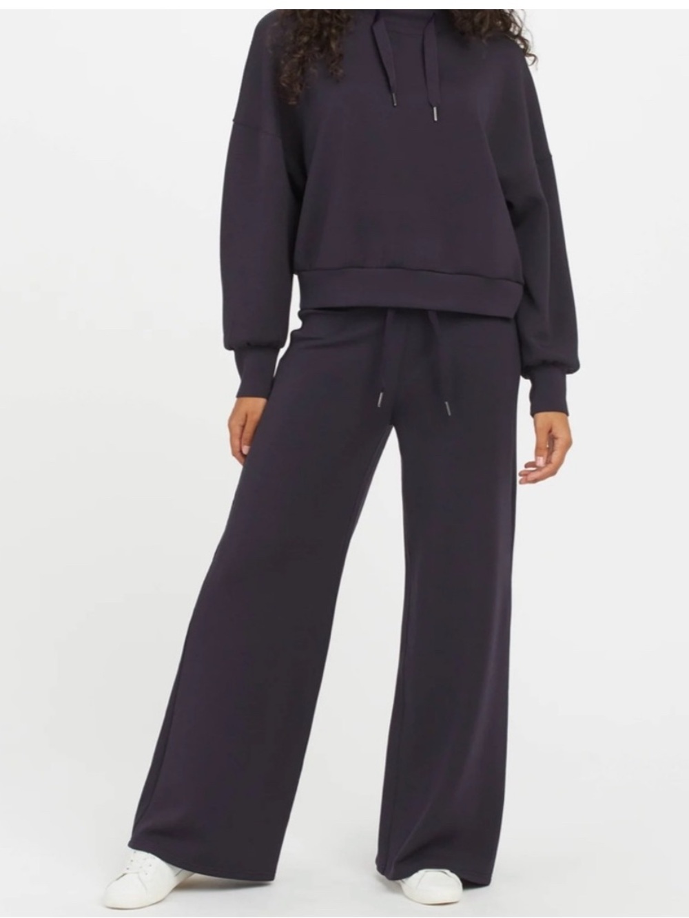 Spanx Air Essentials Wide-Leg Drawstring Pants - Navy